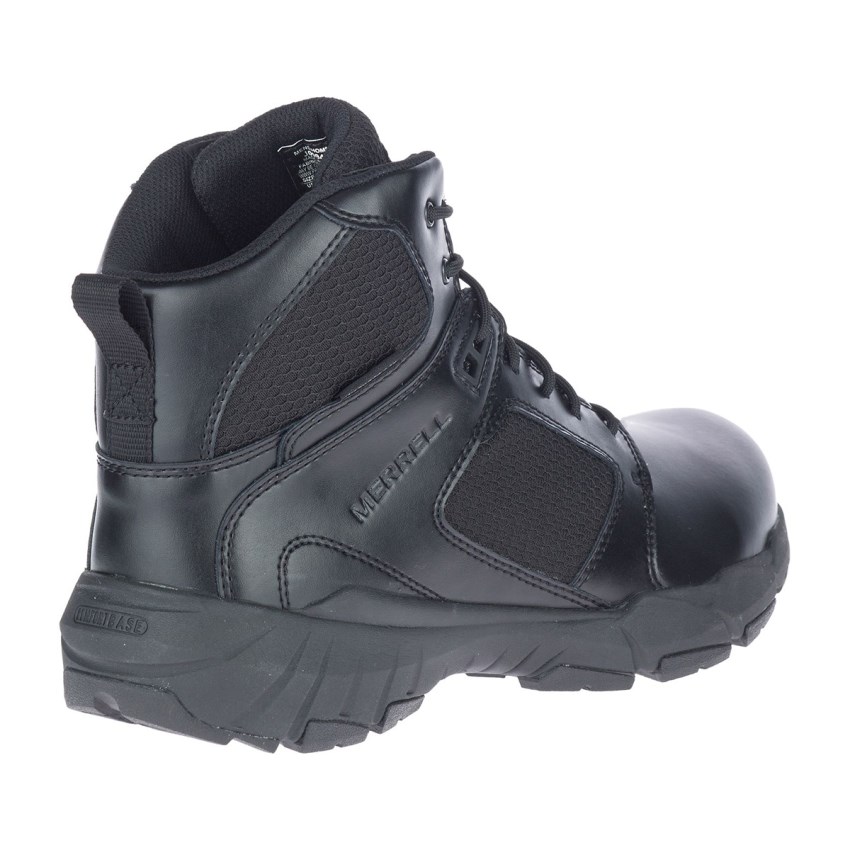 Chaussure de Securite Merrell Fullbench Tactical Mid Waterproof Noir Homme | I.R.VTDF